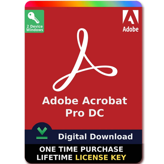 Adobe Acrobat Pro DC 2025 With Lifetime License For Windows 2 PC/Laptop