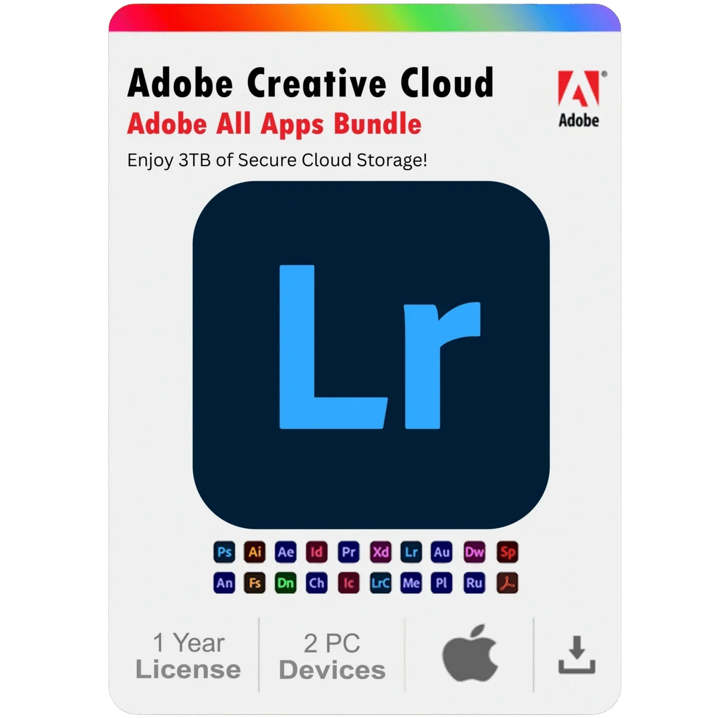 Adobe Lightroom 2025 1-Year Subscription for Mac (2 Devices)