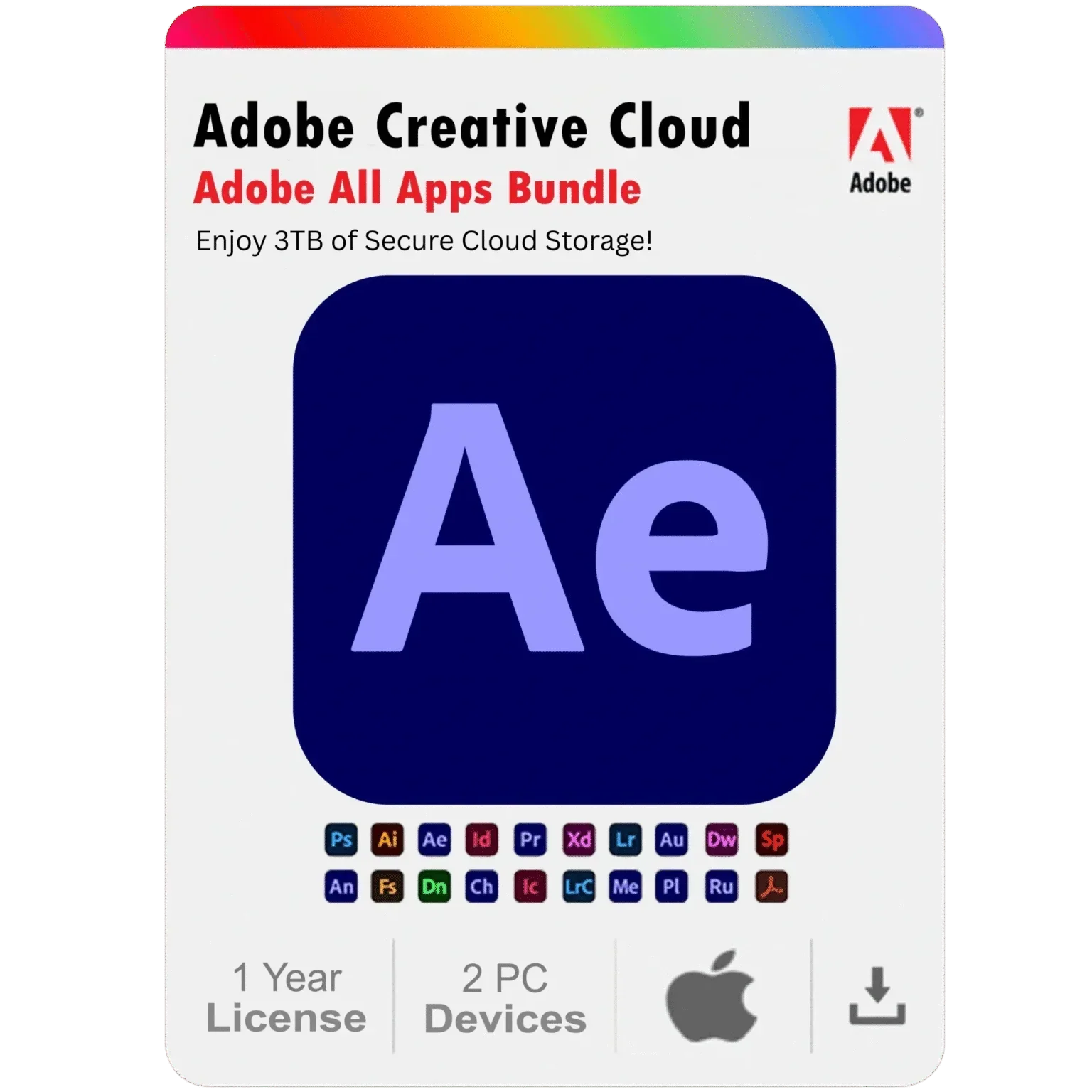Adobe After Effects 2025 – 1 Year Subscription for Mac (2 Devices)